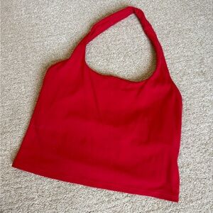 CRZ yoga Red Halter Top